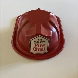 Vintage 90’s Taco Bell Fire Chief Hat Kids Souvenir